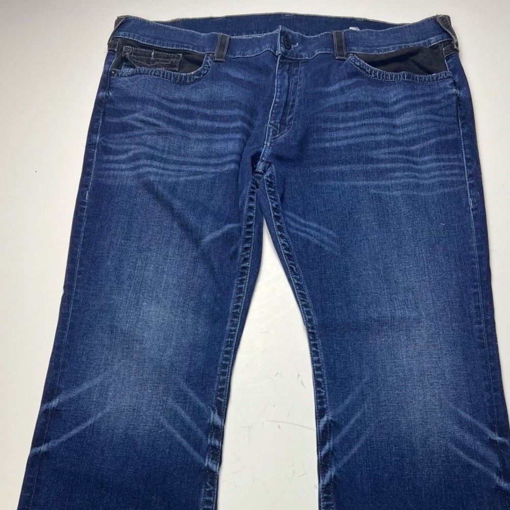 True Religion Men's Size 44 Straight Flap Jeans True Indigo SN Midnight Sand